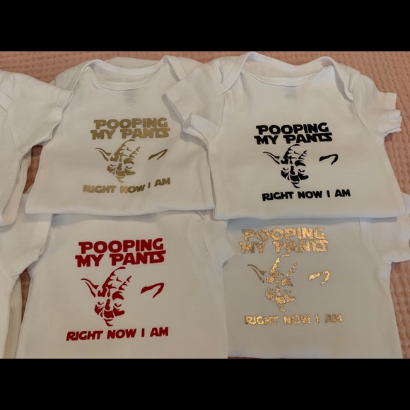 YODA STAR WARS POOPYPANTS ONESIES BRAND NEW - Picture 3 of 3